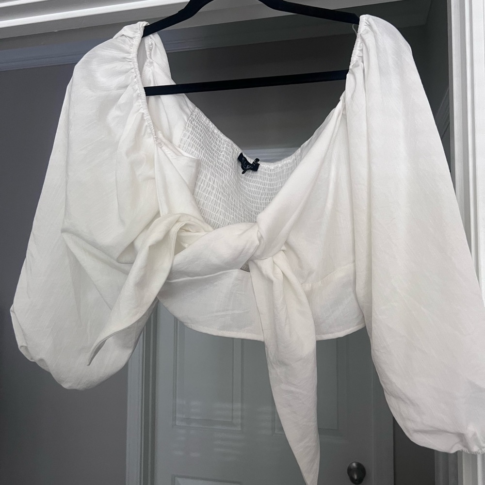 Eloquii Tie-Front Blouse - Worn Once